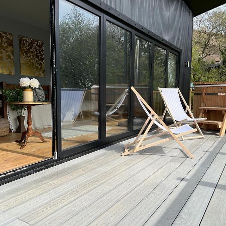 Luxury Lodge In The Treetops Llanbrynmair エクステリア 写真