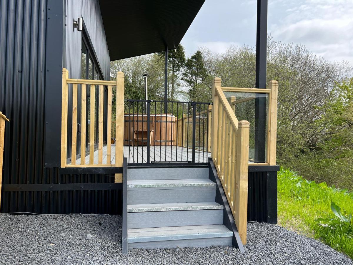 Luxury Lodge In The Treetops Llanbrynmair エクステリア 写真